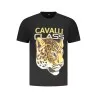 T-SHIRT À MANCHES COURTES CAVALLI CLASS HOMME NOIR - CAVALLI CLASS