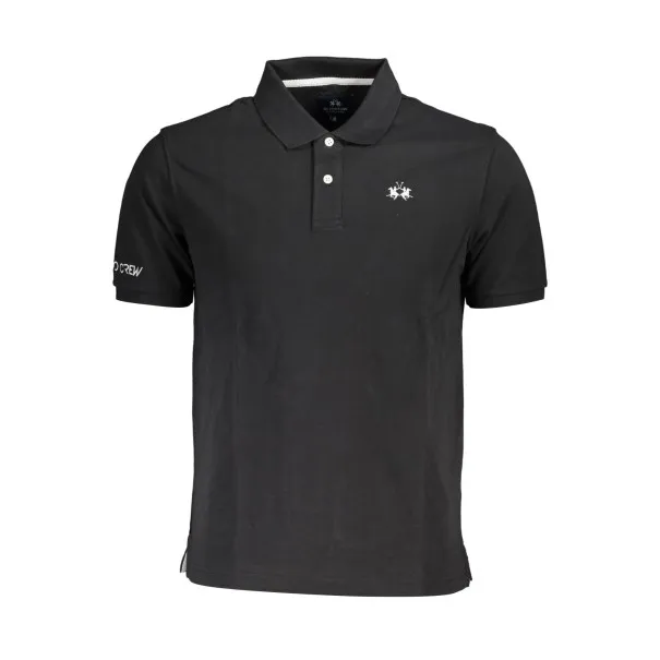 POLO À MANCHES COURTES POUR HOMME LA MARTINA NOIR - LA MARTINA