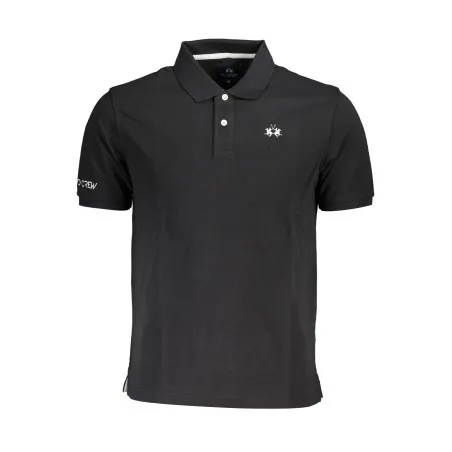 POLO À MANCHES COURTES POUR HOMME LA MARTINA NOIR - LA MARTINA