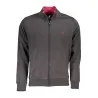 SWEAT-SHIRT GRIS À FERMETURE ÉCLAIR POUR HOMME US GRAND - U.S. GRAND