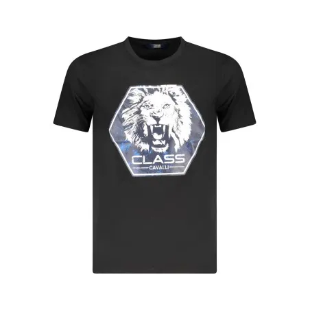 T-SHIRT À MANCHES COURTES CAVALLI CLASS HOMME NOIR - CAVALLI CLASS