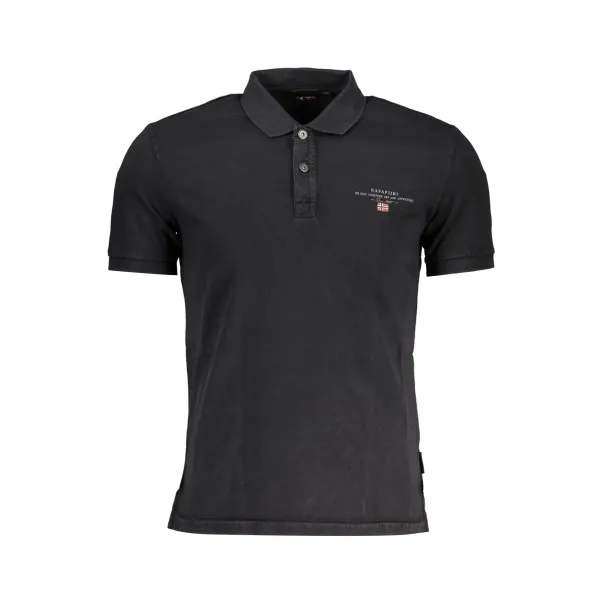 NAPAPIJRI POLO MANCHES COURTES HOMME NOIR - NAPAPIJRI