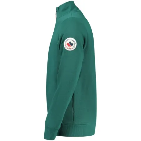Sweat-shirt zippé vert pour homme Norvège 1963 - NORWAY 1963