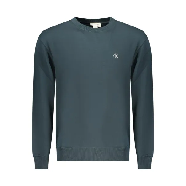 SWEAT-SHIRT BLEU À FERMETURE ÉCLAIR CALVIN KLEIN POUR HOMME - CALVIN KLEIN