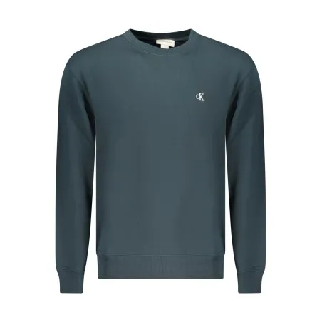 SWEAT-SHIRT BLEU À FERMETURE ÉCLAIR CALVIN KLEIN POUR HOMME - CALVIN KLEIN