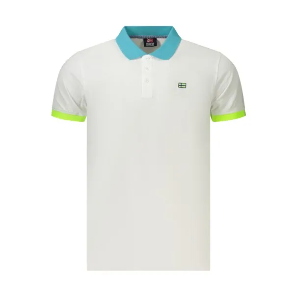 Polo blanc à manches courtes pour homme, Norvège 1963 - NORWAY 1963
