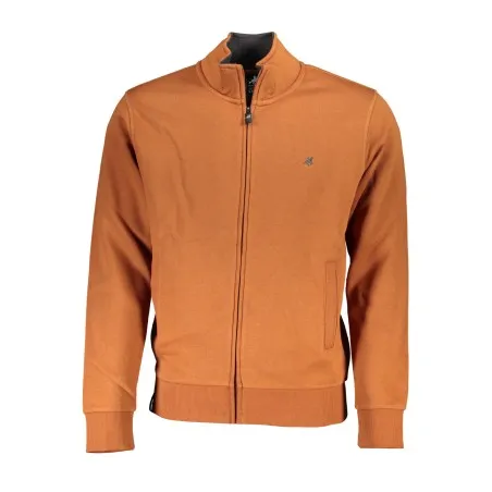 SWEAT-SHIRT FERMETURE ÉCLAIR MARRON POUR HOMME US GRAND - U.S. GRAND