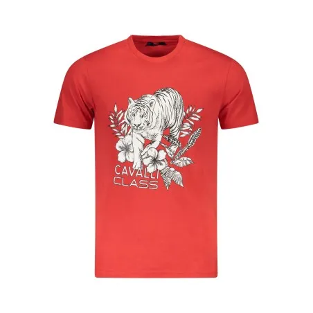 T-SHIRT À MANCHES COURTES CAVALLI CLASS HOMME ROUGE - CAVALLI CLASS