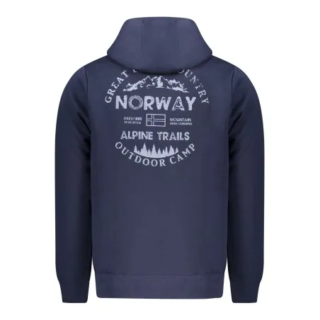 SWEAT-SHIRT ZIPPÉ BLEU POUR HOMME NORVÈGE 1963 - NORWAY 1963