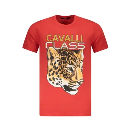 T-SHIRT À MANCHES COURTES CAVALLI CLASS HOMME ROUGE - CAVALLI CLASS