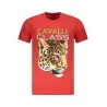 T-SHIRT À MANCHES COURTES CAVALLI CLASS HOMME ROUGE - CAVALLI CLASS