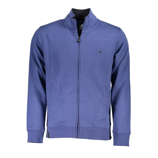 SWEAT-SHIRT BLEU À FERMETURE ÉCLAIR POUR HOMME US GRAND - U.S. GRAND