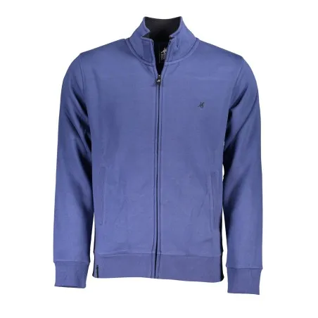SWEAT-SHIRT BLEU À FERMETURE ÉCLAIR POUR HOMME US GRAND - U.S. GRAND