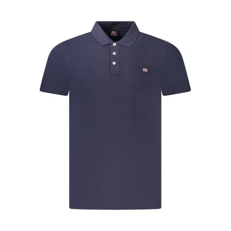 POLO À MANCHES COURTES POUR HOMMES NORVÈGE 1963 BLEU - NORWAY 1963