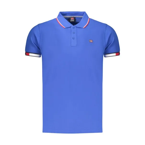 Polo homme à manches courtes, Norvège 1963, bleu - NORWAY 1963