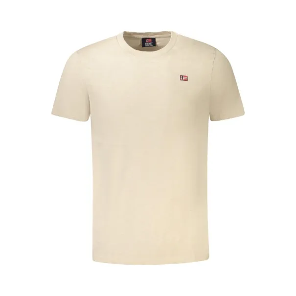 T-SHIRT À MANCHES COURTES POUR HOMMES NORVÈGE 1963 BEIGE - NORWAY 1963