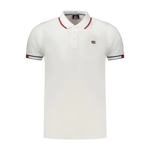 Polo blanc à manches courtes pour homme, Norvège 1963 - NORWAY 1963