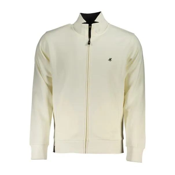 SWEAT-SHIRT BLANC À FERMETURE ÉCLAIR POUR HOMME US GRAND - U.S. GRAND