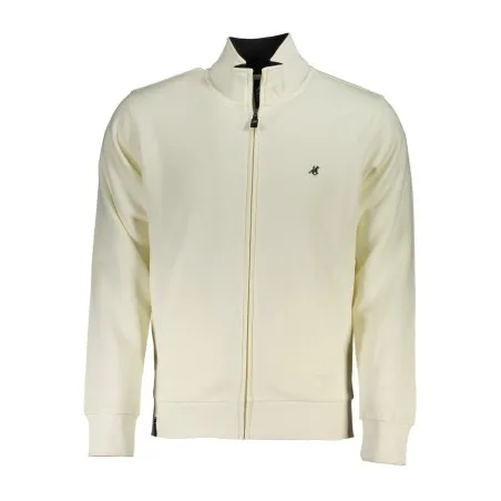 SWEAT-SHIRT BLANC À FERMETURE ÉCLAIR POUR HOMME US GRAND - U.S. GRAND