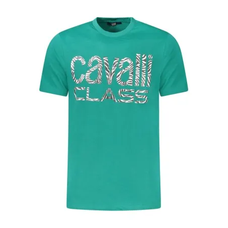 T-SHIRT À MANCHES COURTES CAVALLI CLASS HOMME VERT - CAVALLI CLASS