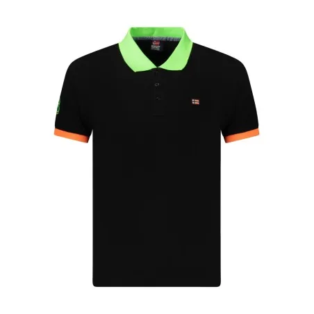 Polo homme à manches courtes, Norvège 1963, noir - NORWAY 1963