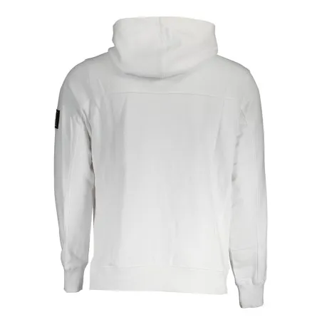 Sweat-shirt zippé homme Calvin Klein blanc - CALVIN KLEIN