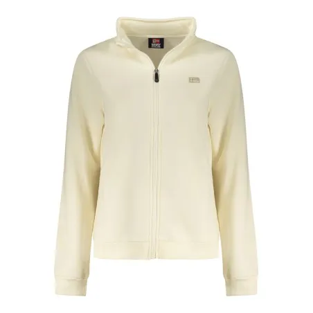 SWEAT-SHIRT BLANC À FERMETURE ÉCLAIR POUR FEMMES NORVÈGE 1963 - NORWAY 1963