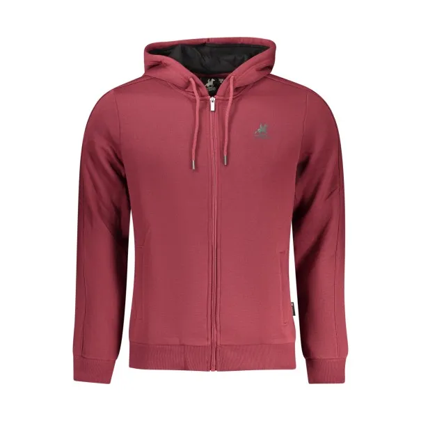 SWEAT-SHIRT FERMETURE ÉCLAIR ROUGE POUR HOMME US GRAND - U.S. GRAND