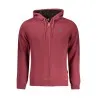 SWEAT-SHIRT FERMETURE ÉCLAIR ROUGE POUR HOMME US GRAND - U.S. GRAND