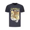 T-SHIRT À MANCHES COURTES CAVALLI CLASS HOMME BLEU - CAVALLI CLASS