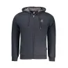 SWEAT-SHIRT BLEU À FERMETURE ÉCLAIR POUR HOMME US GRAND - U.S. GRAND