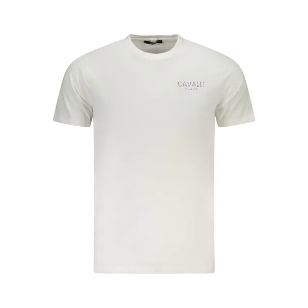 T-SHIRT À MANCHES COURTES CAVALLI CLASS HOMME BLANC - CAVALLI CLASS