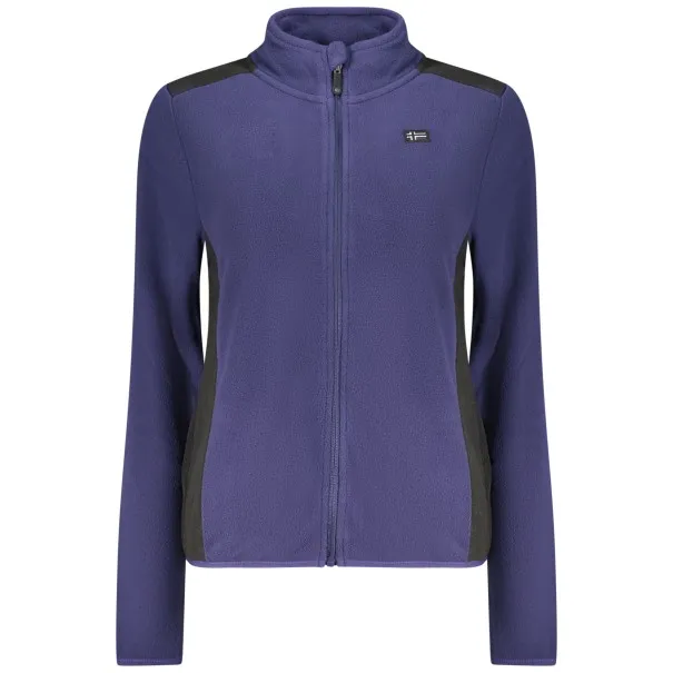 SWEAT-SHIRT FEMME BLEU À FERMETURE ÉCLAIR NORVÈGE 1963 - NORWAY 1963
