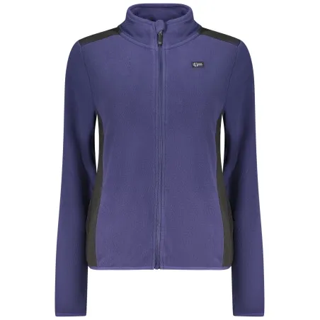 SWEAT-SHIRT FEMME BLEU À FERMETURE ÉCLAIR NORVÈGE 1963 - NORWAY 1963