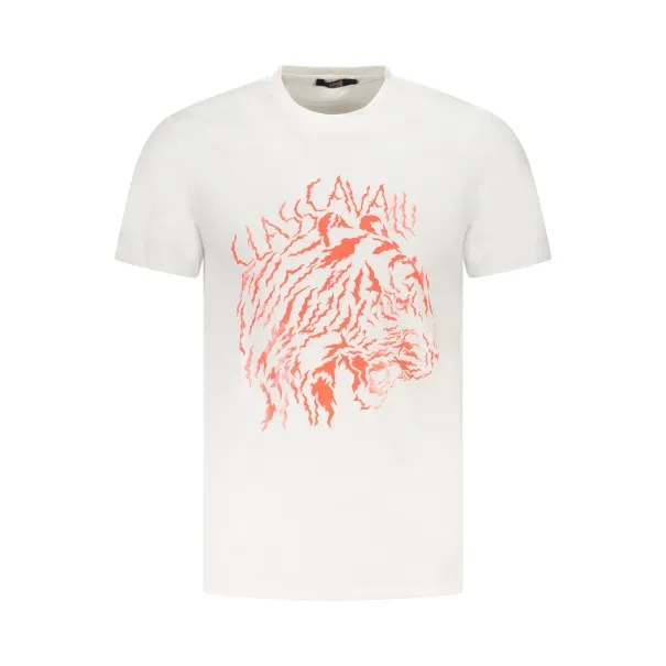 T-SHIRT À MANCHES COURTES CAVALLI CLASS HOMME BLANC - CAVALLI CLASS
