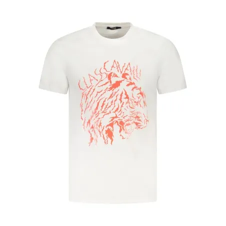 T-SHIRT À MANCHES COURTES CAVALLI CLASS HOMME BLANC - CAVALLI CLASS