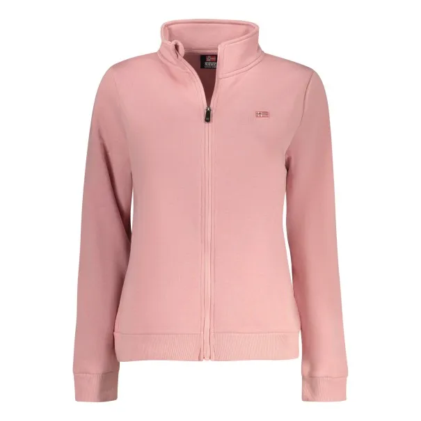 SWEAT-SHIRT FEMME ROSE À FERMETURE ÉCLAIR NORVÈGE 1963 - NORWAY 1963
