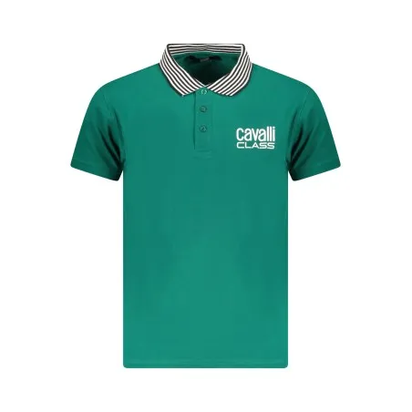 CAVALLI CLASS POLO MANCHES COURTES HOMME VERT - CAVALLI CLASS