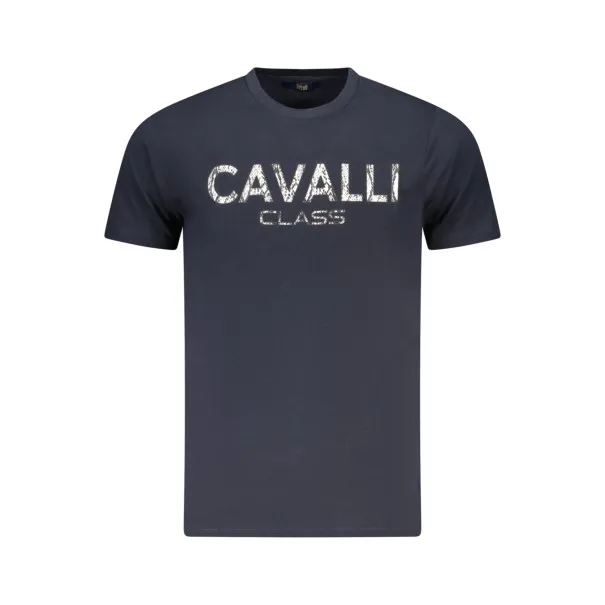 T-SHIRT À MANCHES COURTES CAVALLI CLASS HOMME BLEU - CAVALLI CLASS