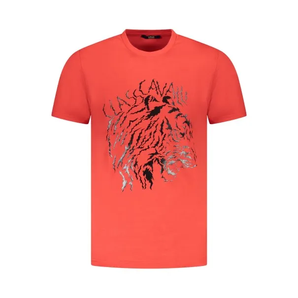 T-SHIRT À MANCHES COURTES CAVALLI CLASS HOMME ROUGE - CAVALLI CLASS