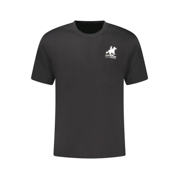 T-shirt noir à manches courtes pour homme US GRAND - U.S. GRAND