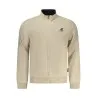 SWEAT-SHIRT BEIGE À FERMETURE ÉCLAIR POUR HOMME US GRAND - U.S. GRAND