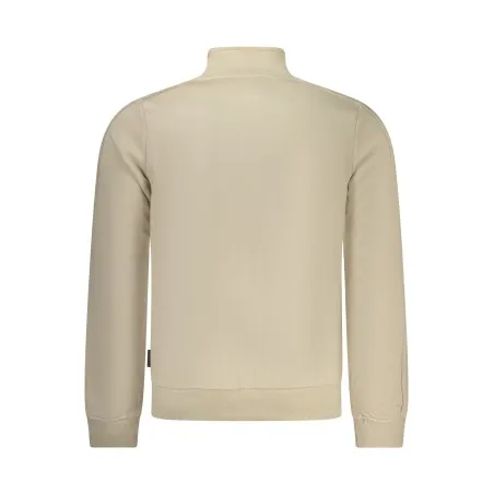 SWEAT-SHIRT BEIGE À FERMETURE ÉCLAIR POUR HOMME US GRAND - U.S. GRAND