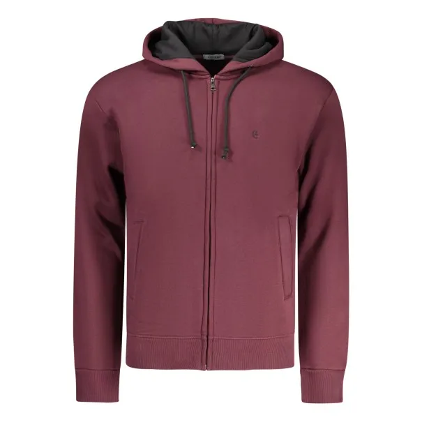 SWEAT-SHIRT ROUGE À FERMETURE ÉCLAIR POUR HOMME COVERI MOVING - COVERI MOVING