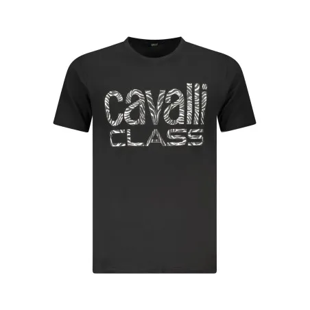 T-SHIRT À MANCHES COURTES CAVALLI CLASS HOMME NOIR - CAVALLI CLASS