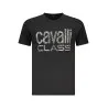 T-SHIRT À MANCHES COURTES CAVALLI CLASS HOMME NOIR - CAVALLI CLASS