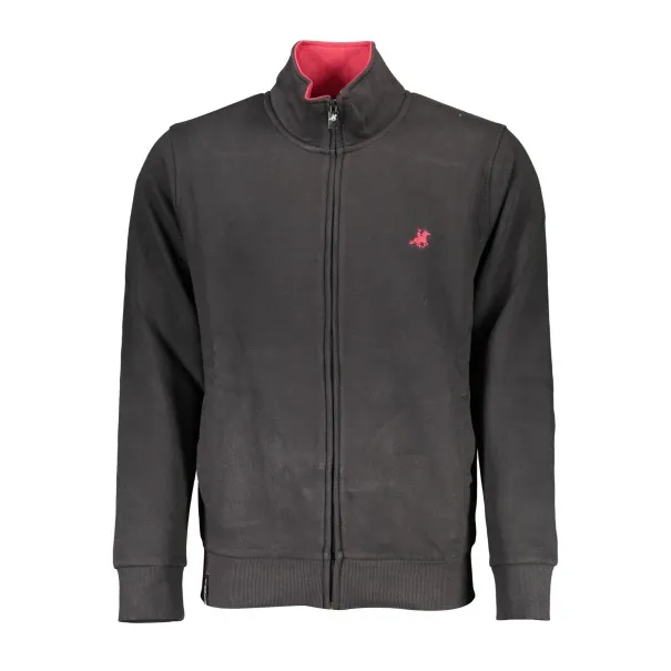 SWEAT-SHIRT NOIR À FERMETURE ÉCLAIR POUR HOMME US GRAND - U.S. GRAND