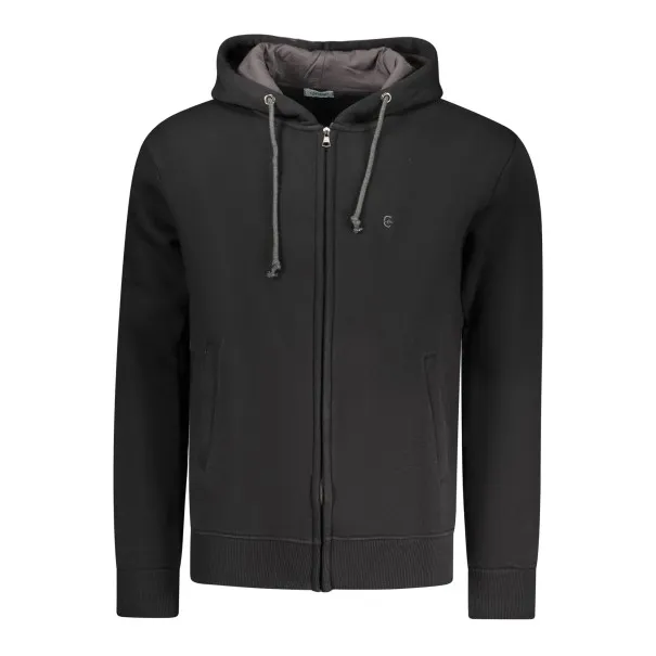 SWEAT-SHIRT NOIR À FERMETURE ÉCLAIR POUR HOMME COVERI MOVING - COVERI MOVING