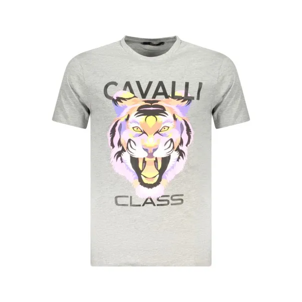T-SHIRT À MANCHES COURTES CAVALLI CLASS HOMME GRIS - CAVALLI CLASS