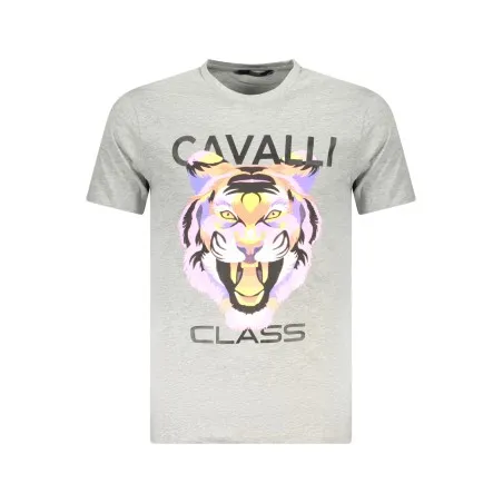 T-SHIRT À MANCHES COURTES CAVALLI CLASS HOMME GRIS - CAVALLI CLASS